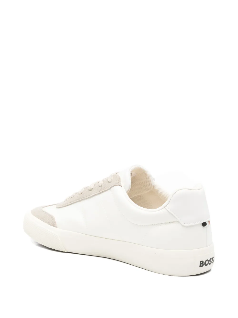 BOSS stripe-detail sneakers Beige