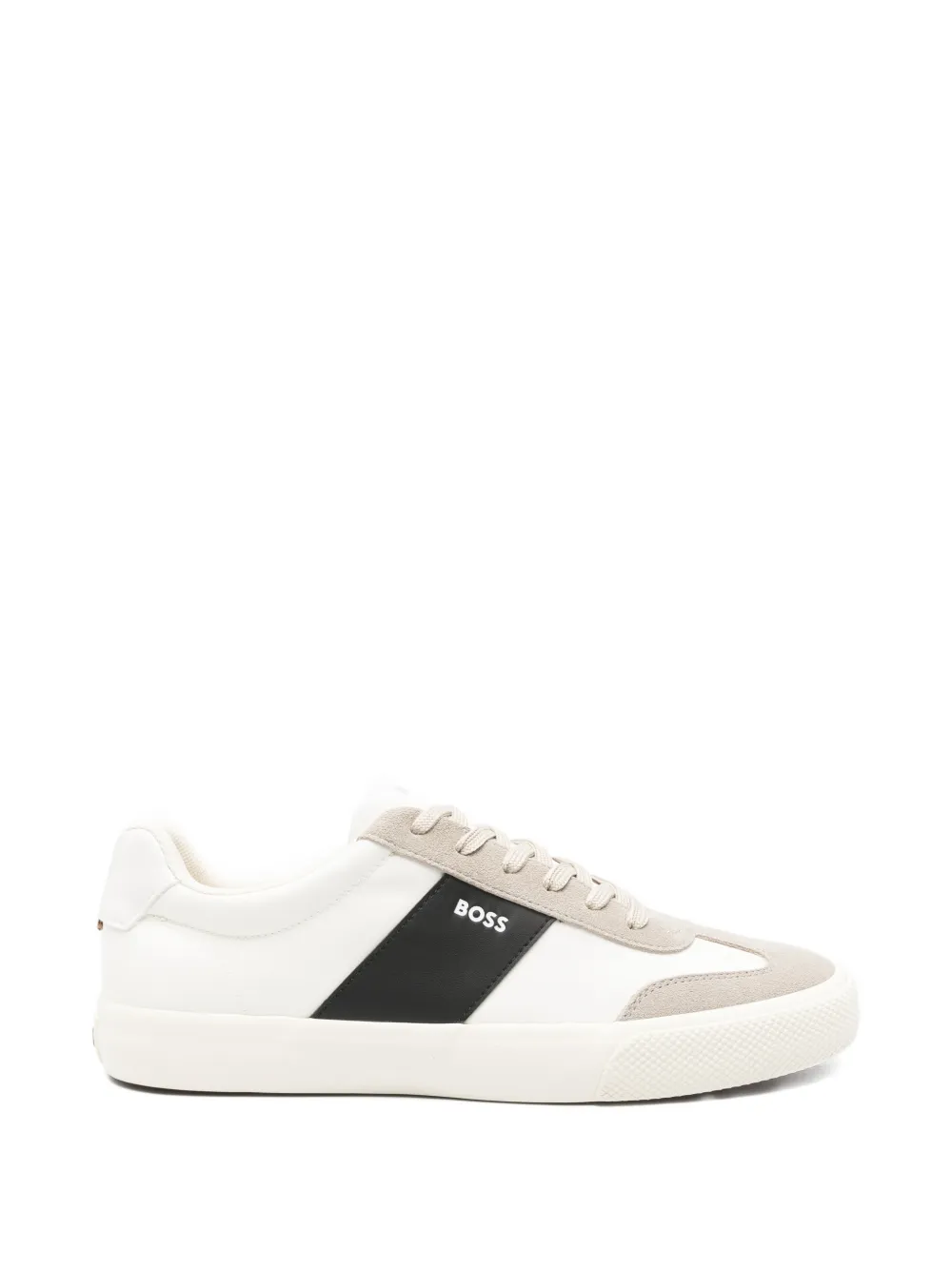 BOSS stripe-detail sneakers - Toni neutri