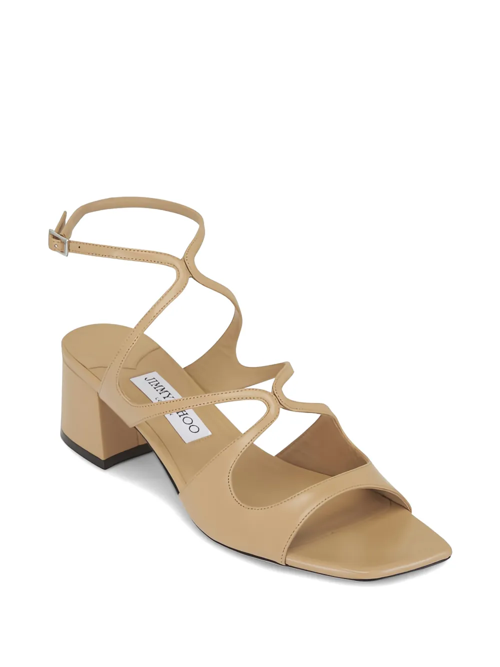 Jimmy Choo Sandalen met uitgesneden details en bandje Beige