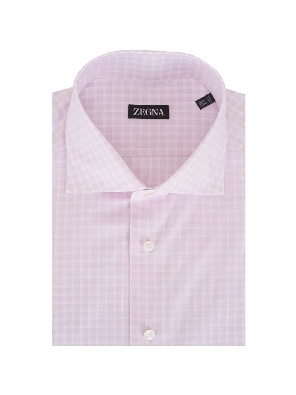 Zegna checked dress shirt - Rosa