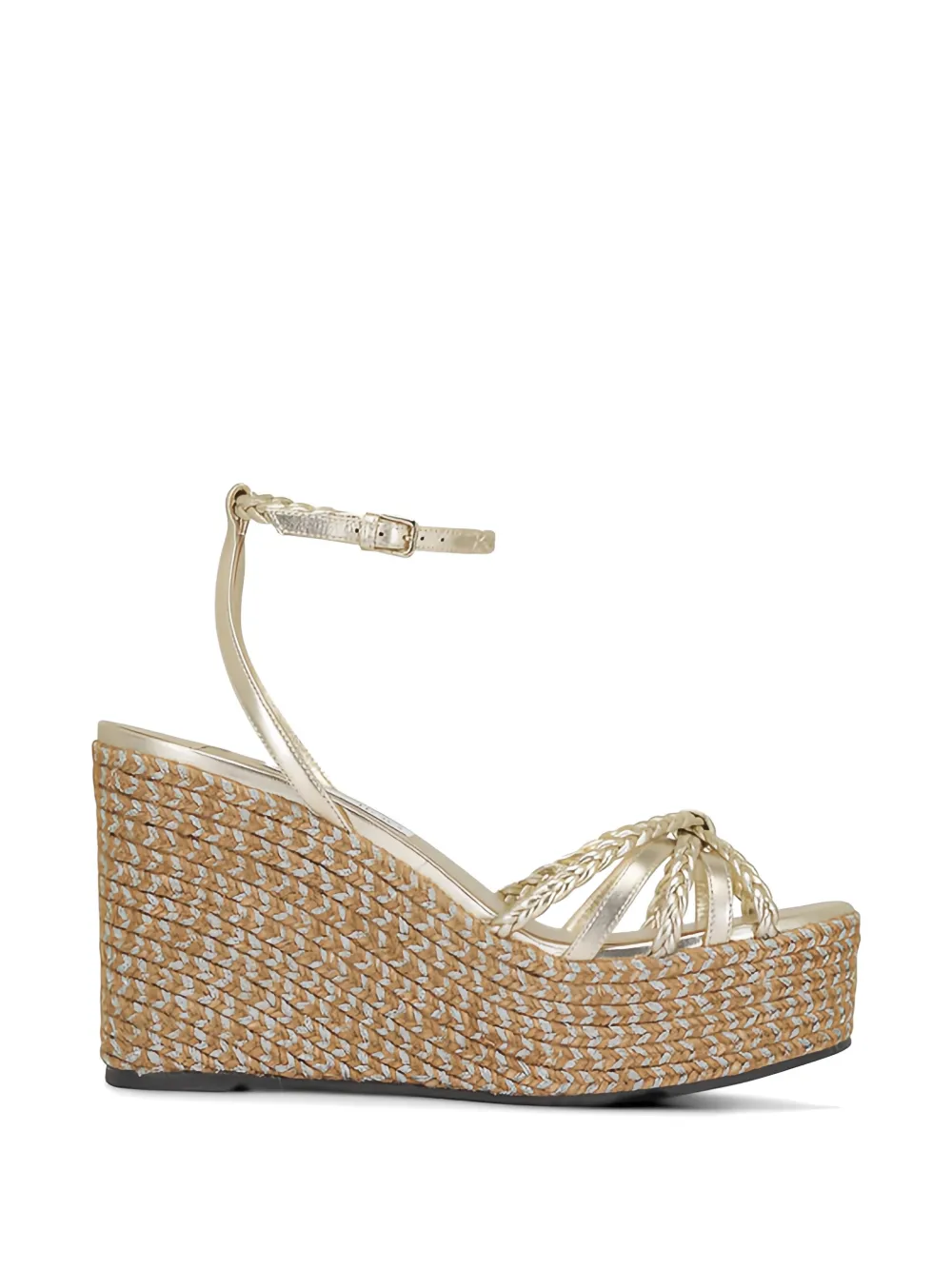 Jimmy Choo Dree braided platform espadrilles - Oro