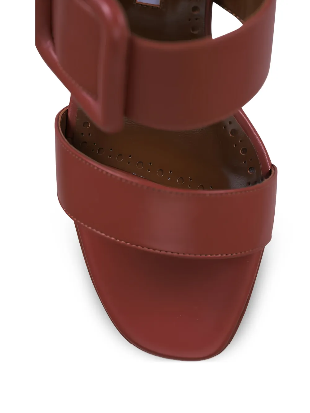 Manolo Blahnik Titubanew sandalen met gespbandje Rood