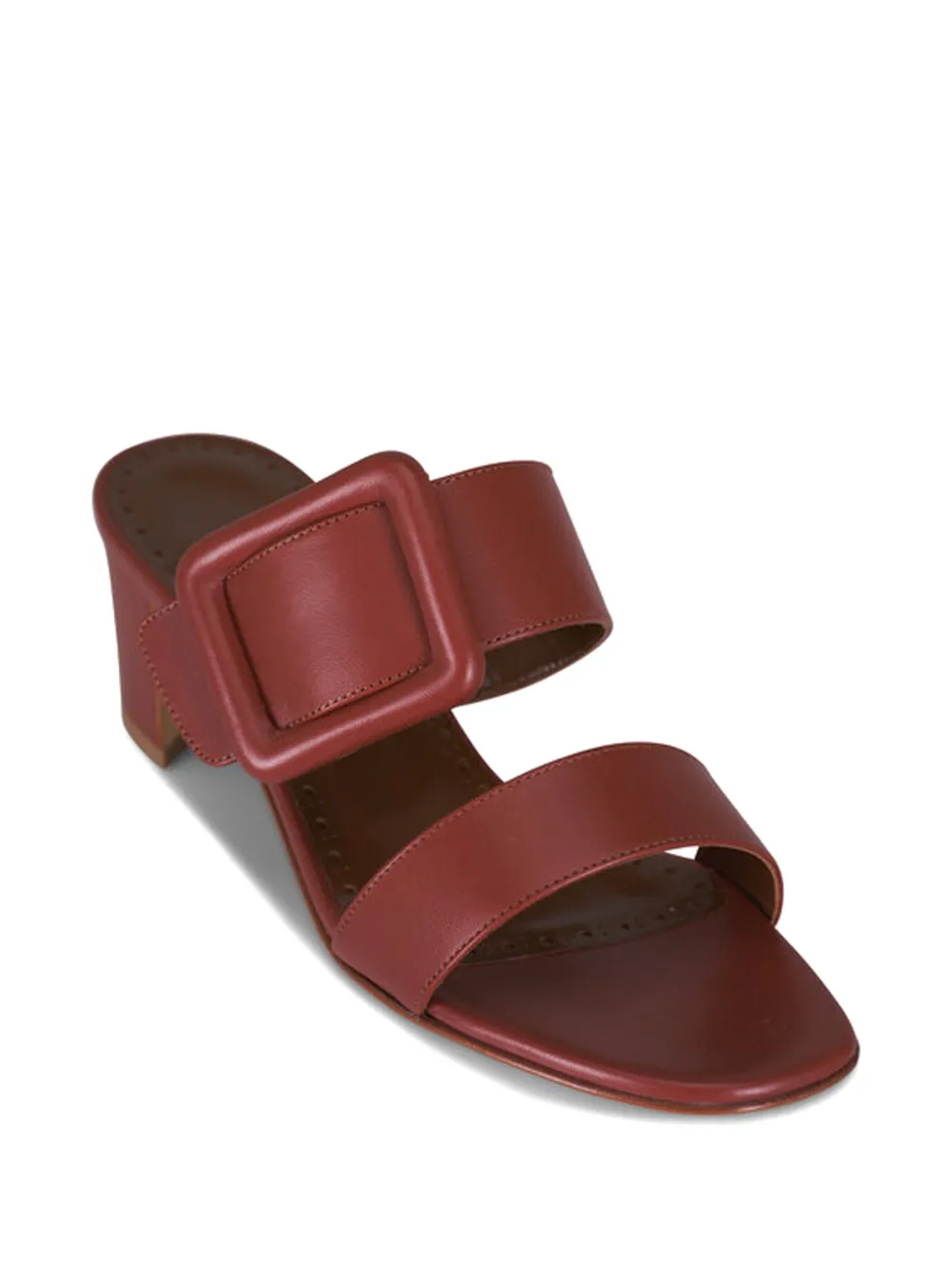Manolo Blahnik Titubanew sandalen met gespbandje Rood