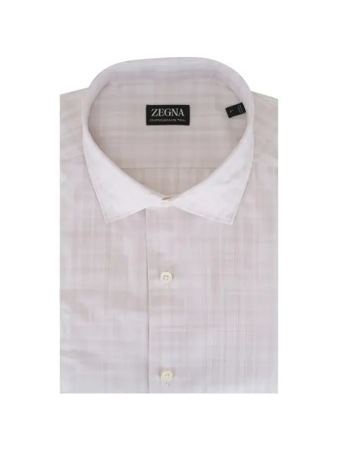 Zegna chemise à carreaux