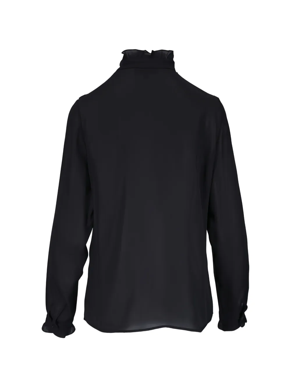  Nili Lotan Ruffled Blouse - Black 