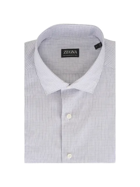 Zegna checked-pattern shirt