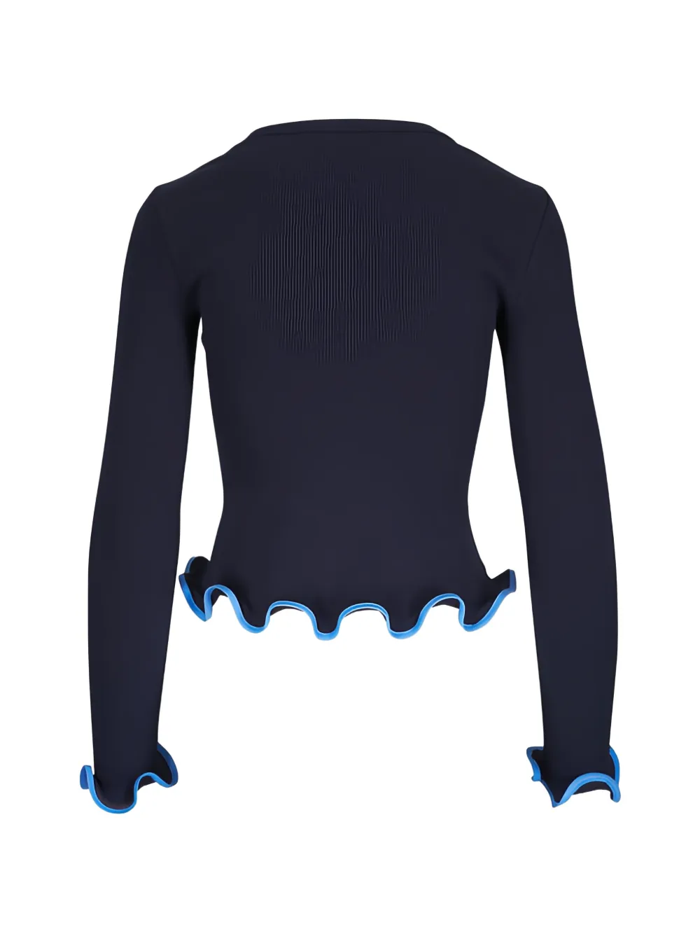  Veronica Beard Elianne Ruffled Sweater - Blue 