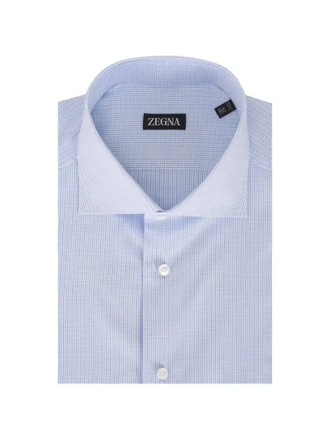 Zegna checked-pattern shirt