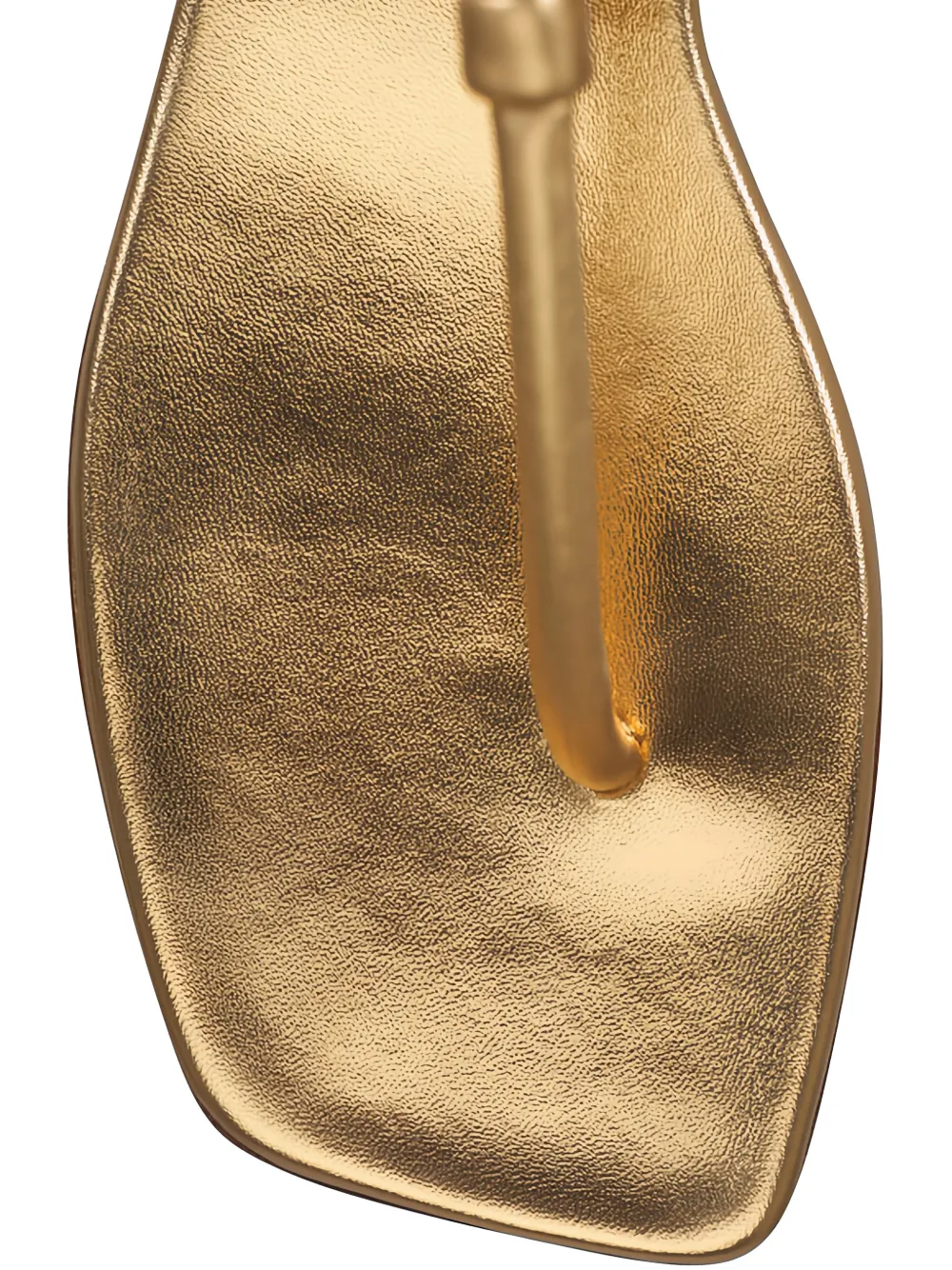 Gianvito Rossi knotted flat sandals Goud