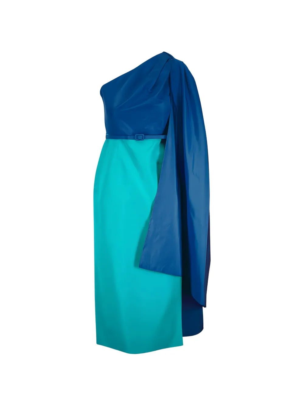 Carolina Herrera one-shoulder midi dress - Blu