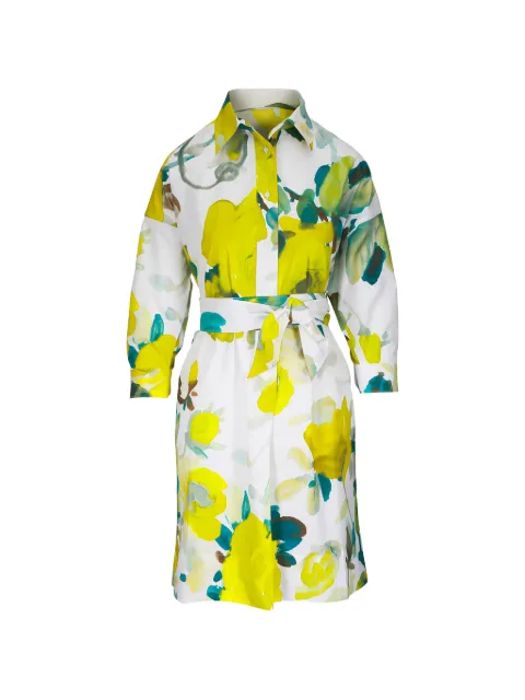 Sara Roka Dralla Midikleid mit Blumen-Print