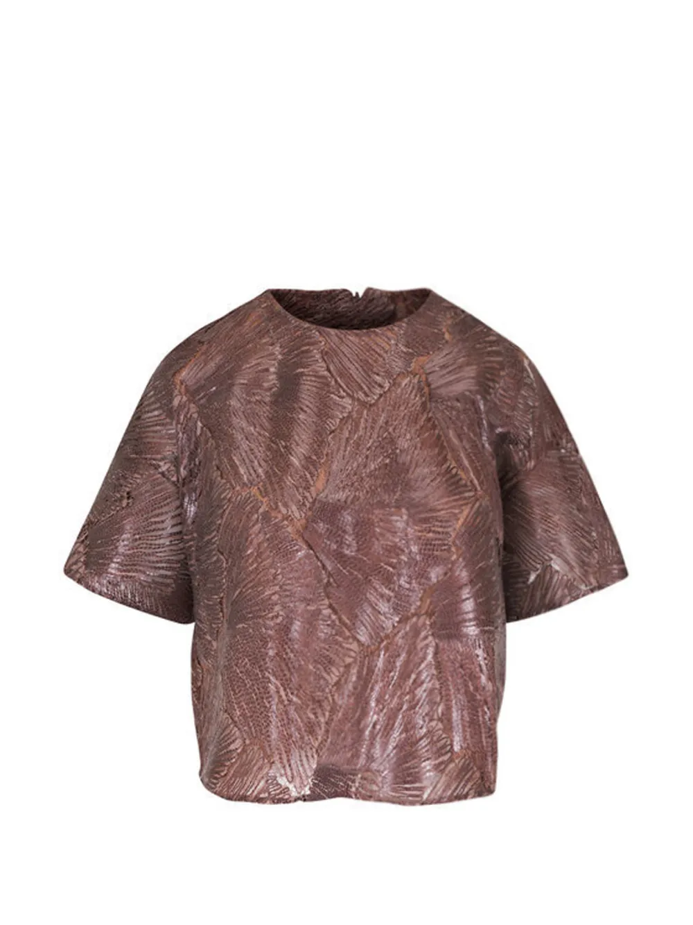 Akris lace blouse - Marrone
