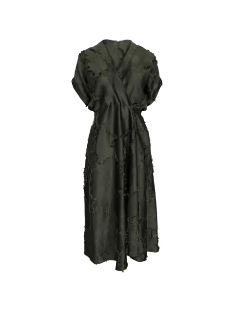 Zero + Maria Cornejo Aki V-neck midi dress