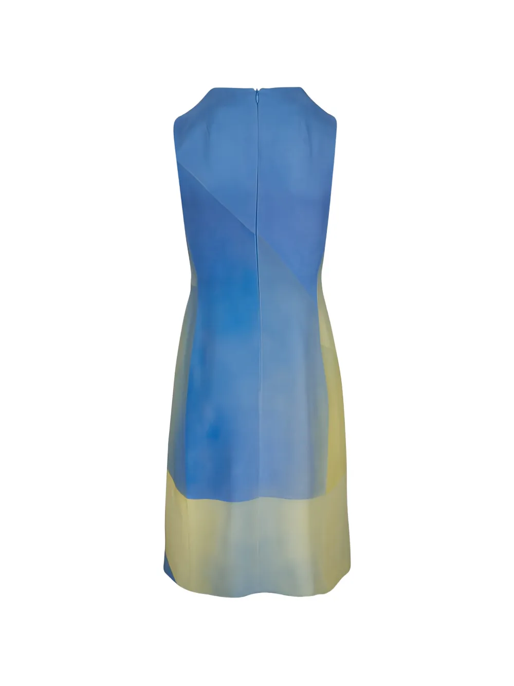  Akris Geometric Sleeveless Dress - Blue 