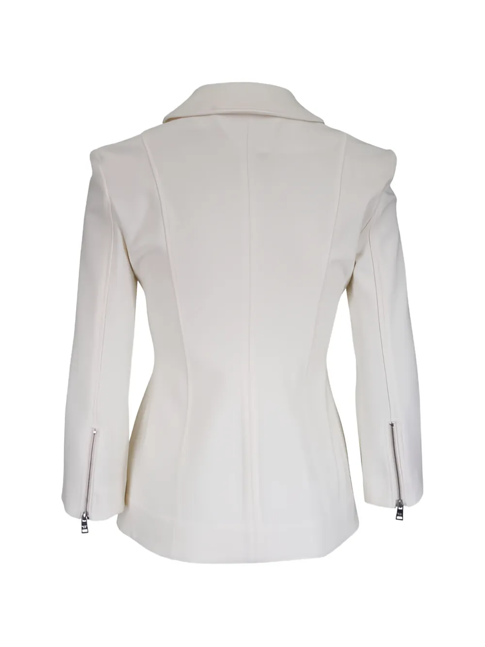  Veronica Beard Willis Zip Fitted Jacket - Neutrals 