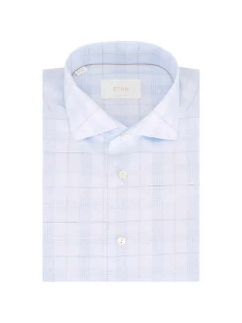 Eton check-pattern shirt