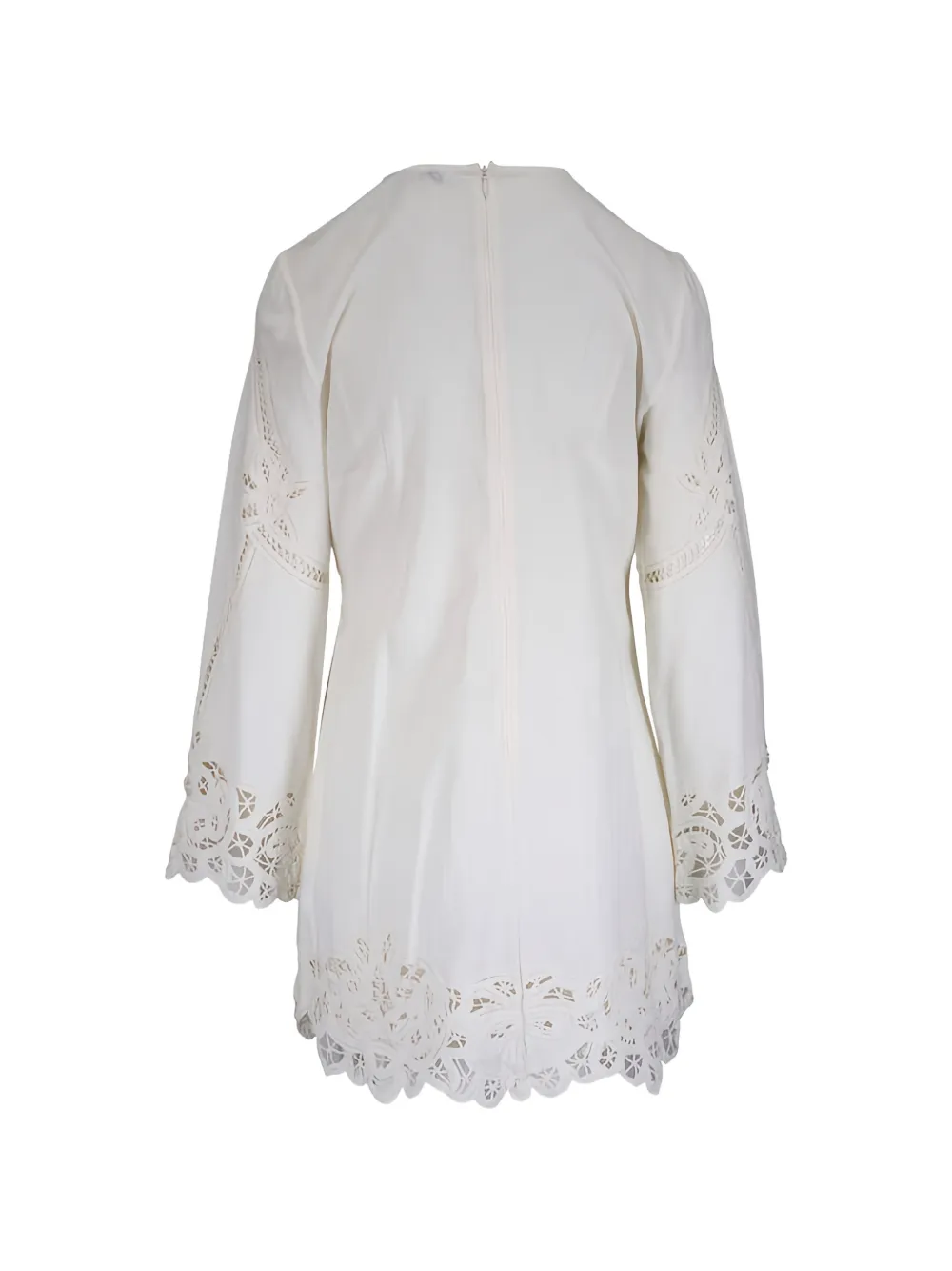  Veronica Beard Mini Amberg Lace Dress - Neutrals 