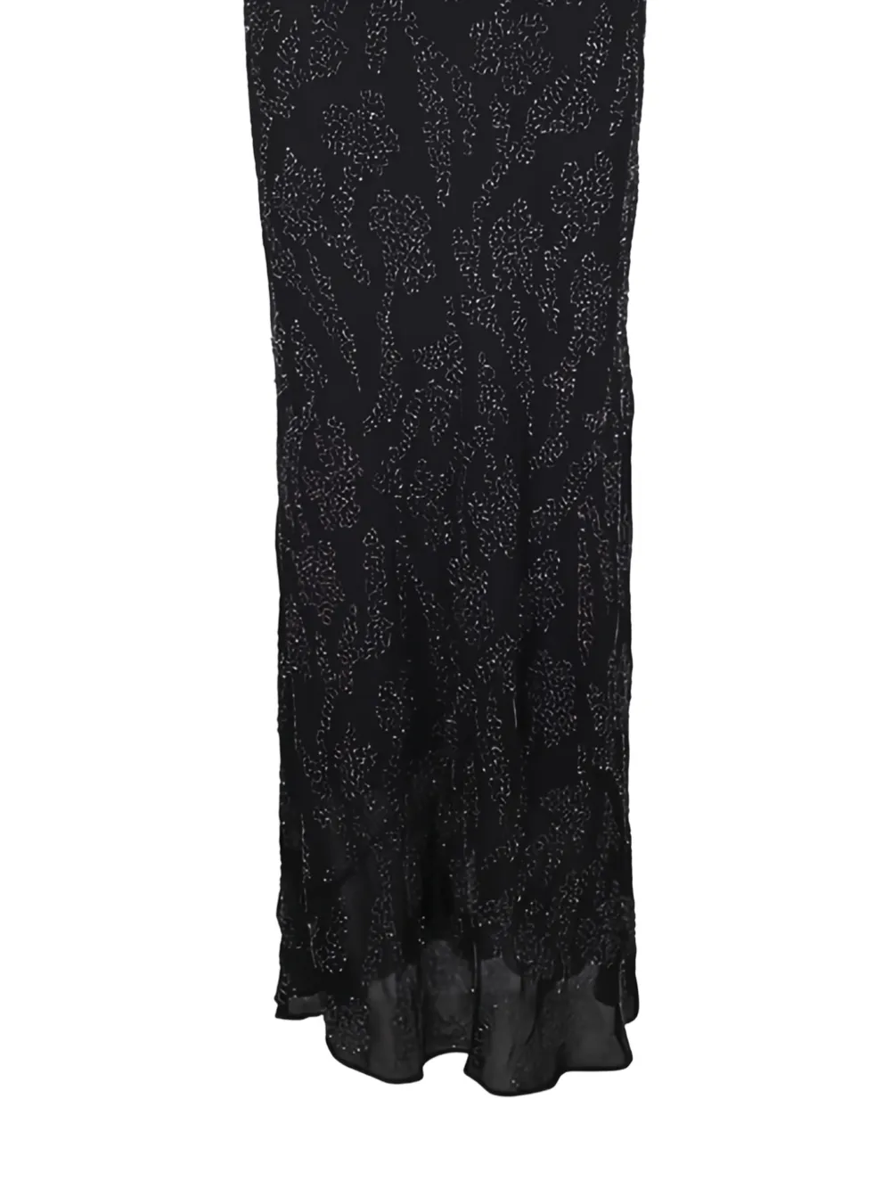 Veronica Beard Maxi-jurk met hoge hals en keyhole Zwart