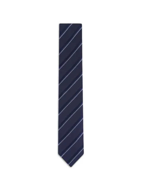 Canali striped silk tie