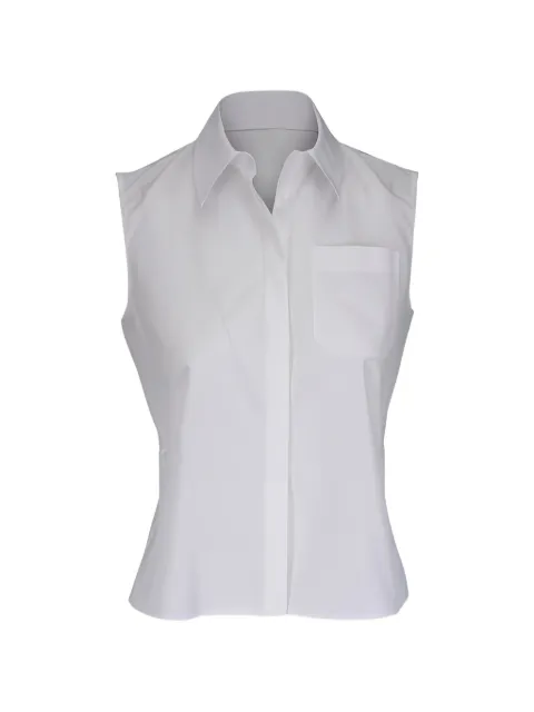 Akris pocket sleeveless blouse