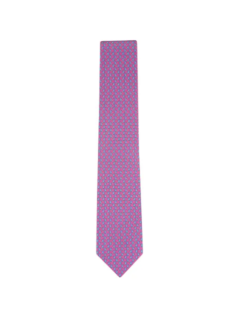 Ferragamo bird-print tie