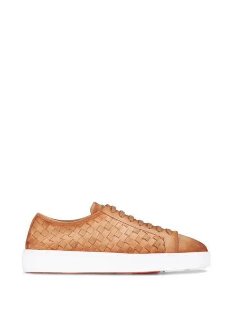 Santoni woven sneakers