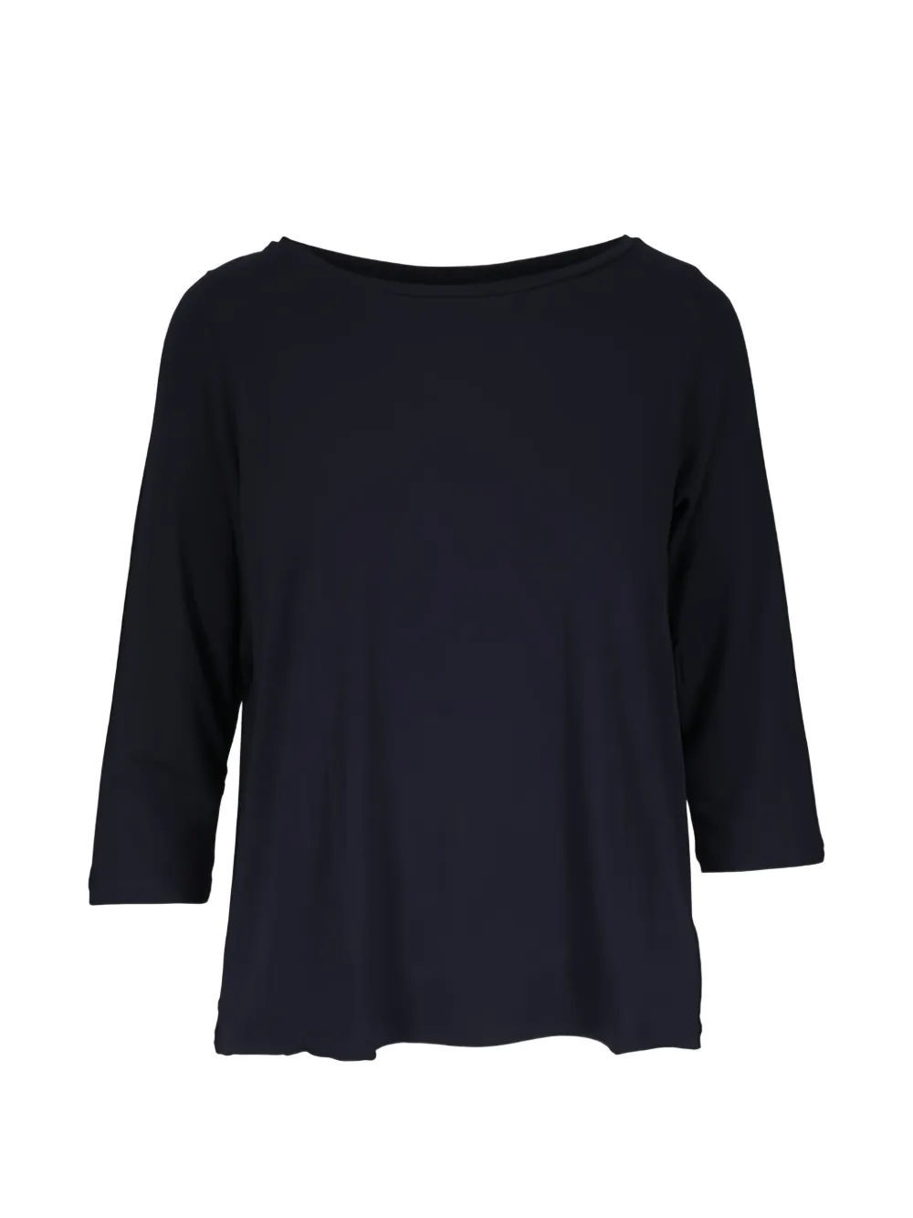 Majestic Filatures 3/4 sleeve knit top - Blu