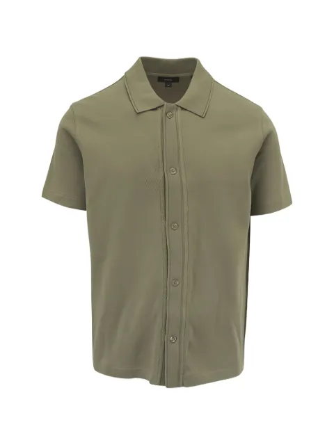 Vince jacquard-knit short-sleeve shirt