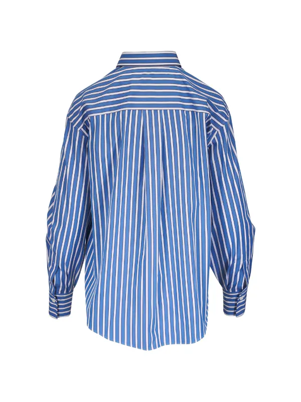 Brunello Cucinelli Striped Shirt | Blue | FARFETCH