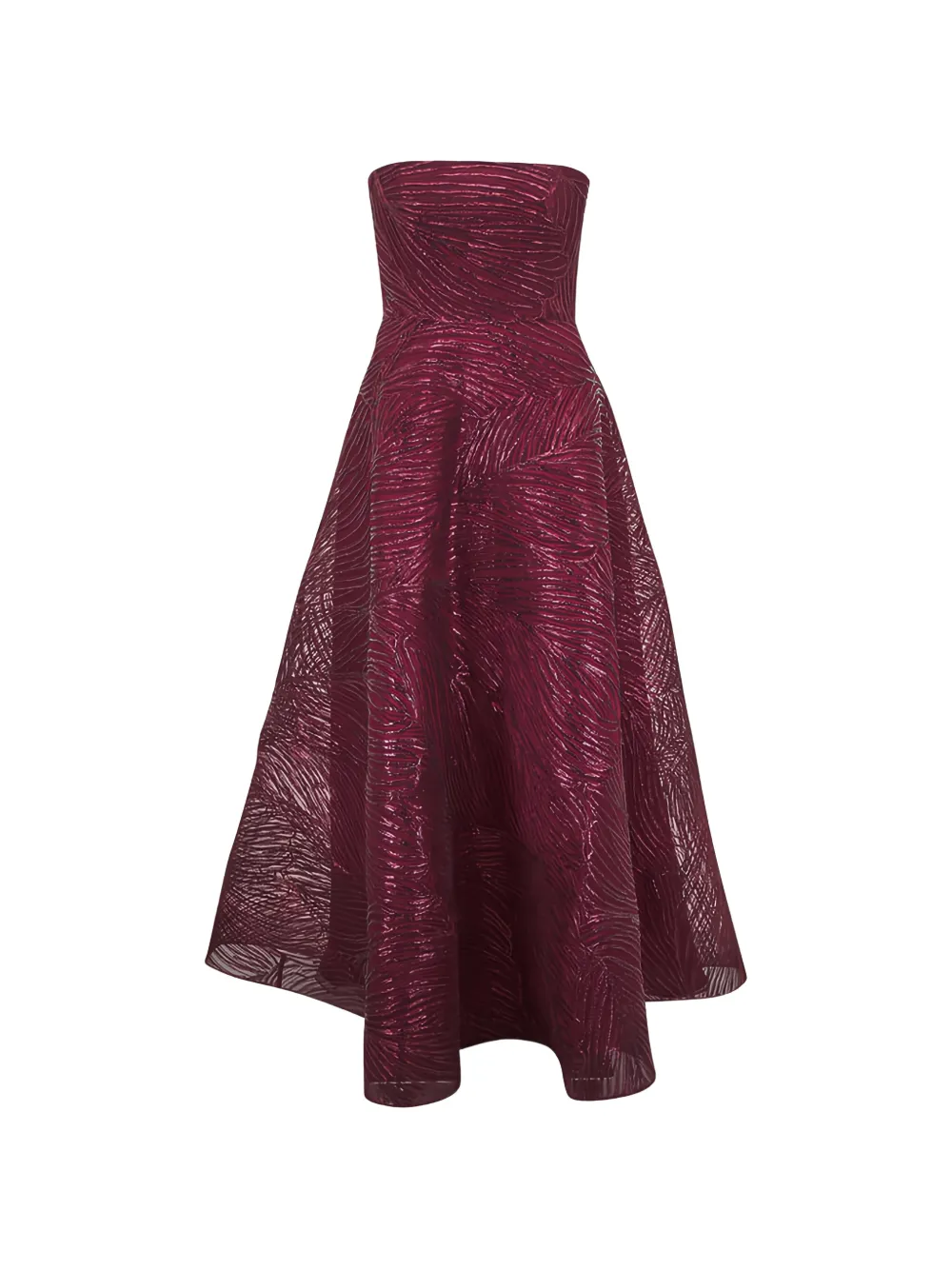 Naeem Khan strapless maxi dress - Rosso