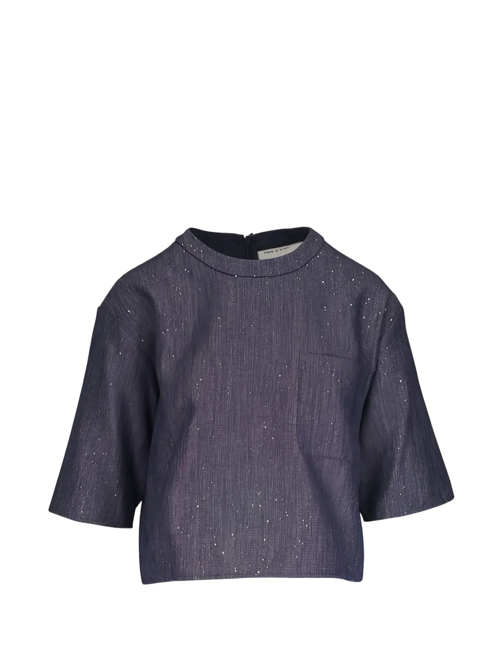 TWP zip-up blouse - Blu