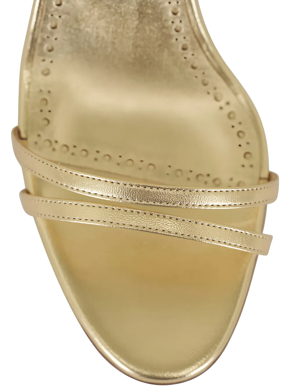 Manolo Blahnik Sandalen met gespsluiting Goud