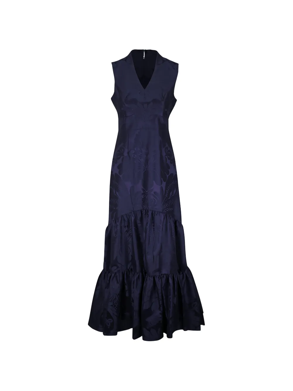 Sachin & Babi Cella V-neck ruffled maxi dress - Blu