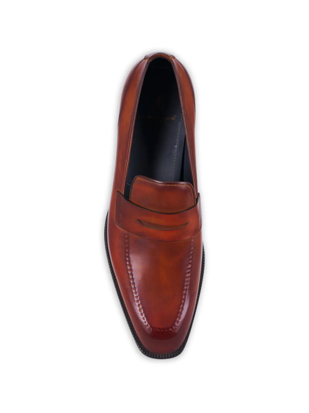 Di Bianco Leren loafers Bruin