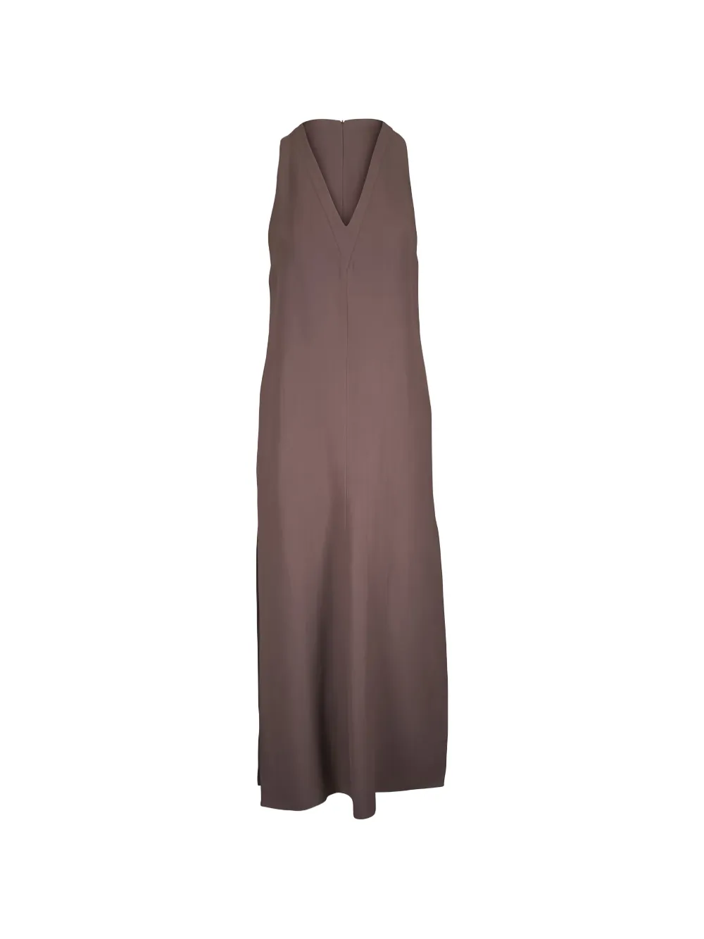 Brunello Cucinelli V-neck maxi dress - Brown