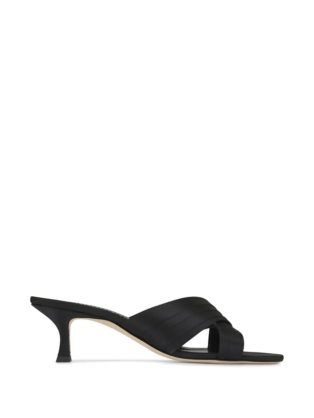 Manolo Blahnik Sandalen met gekruist bandje Zwart