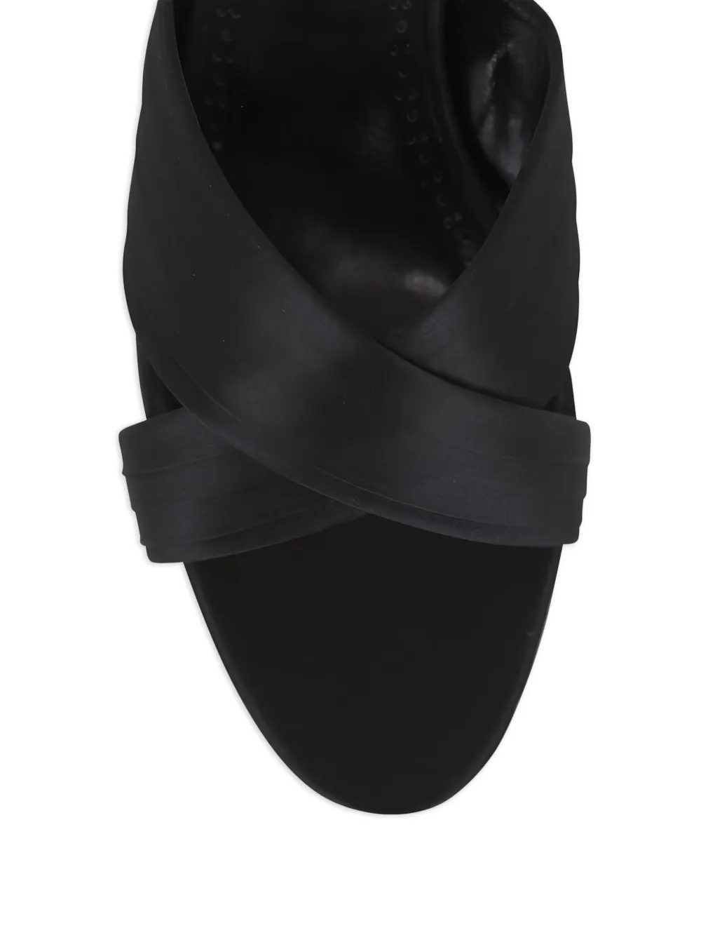 Manolo Blahnik Sandalen met gekruist bandje Zwart