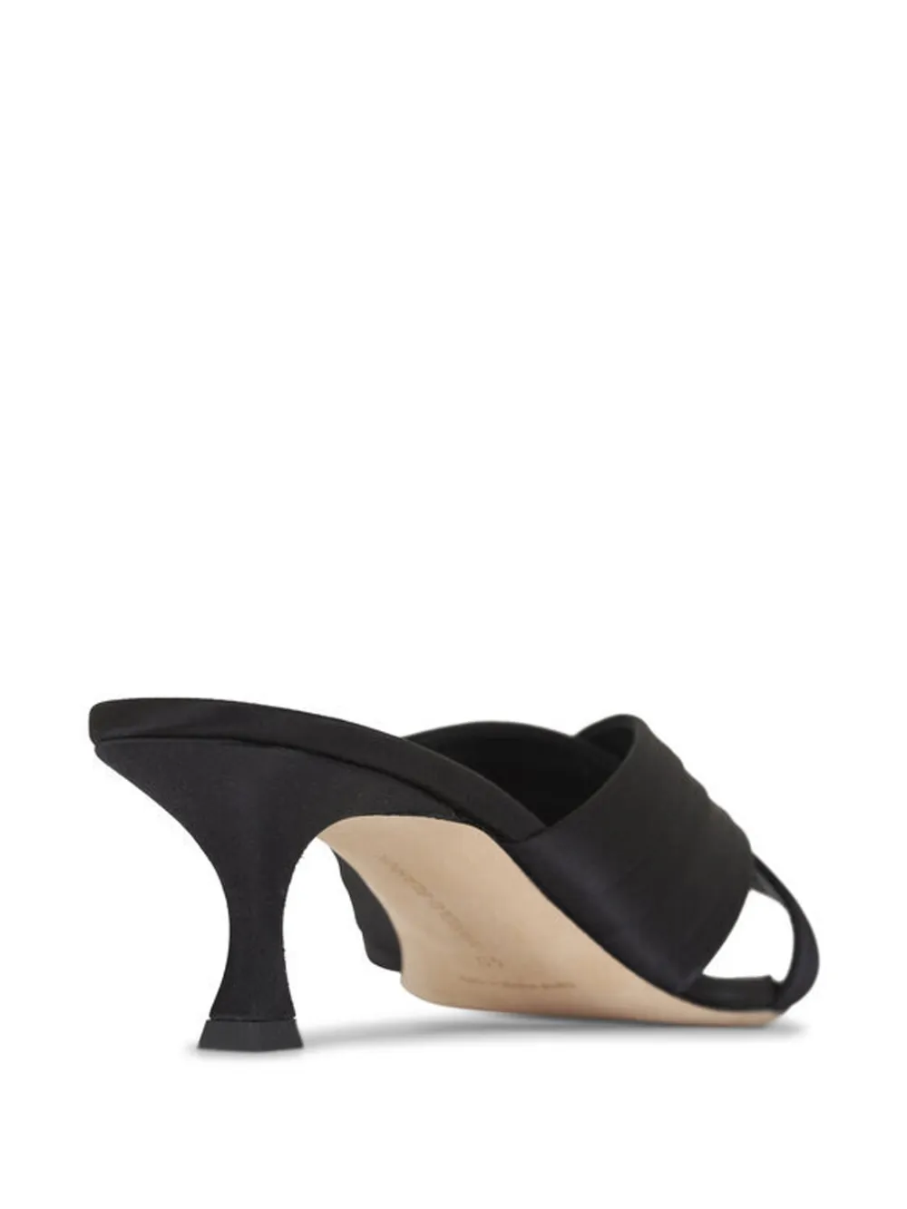 Manolo Blahnik Sandalen met gekruist bandje Zwart