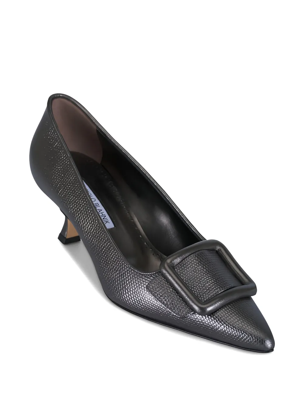 Manolo Blahnik Maysale pumps met vierkante gesp Grijs