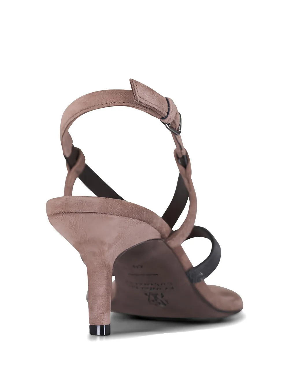  Brunello Cucinelli Square-toe Embellished Sandals - Neutrals 