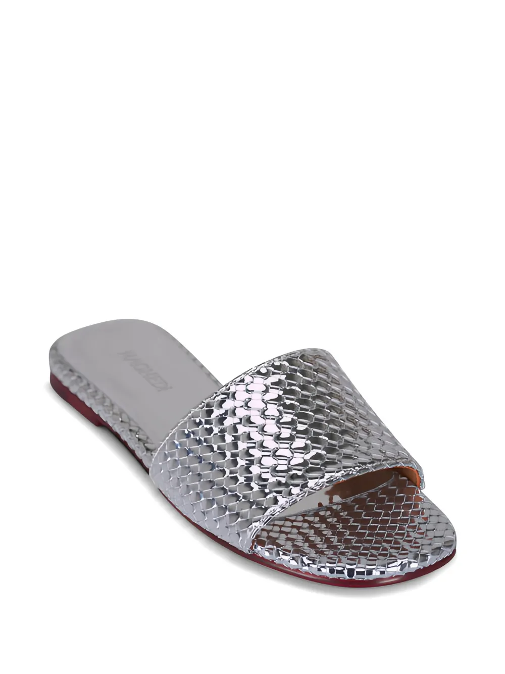 NAGHEDI Sandalen met dubbele weving Zilver