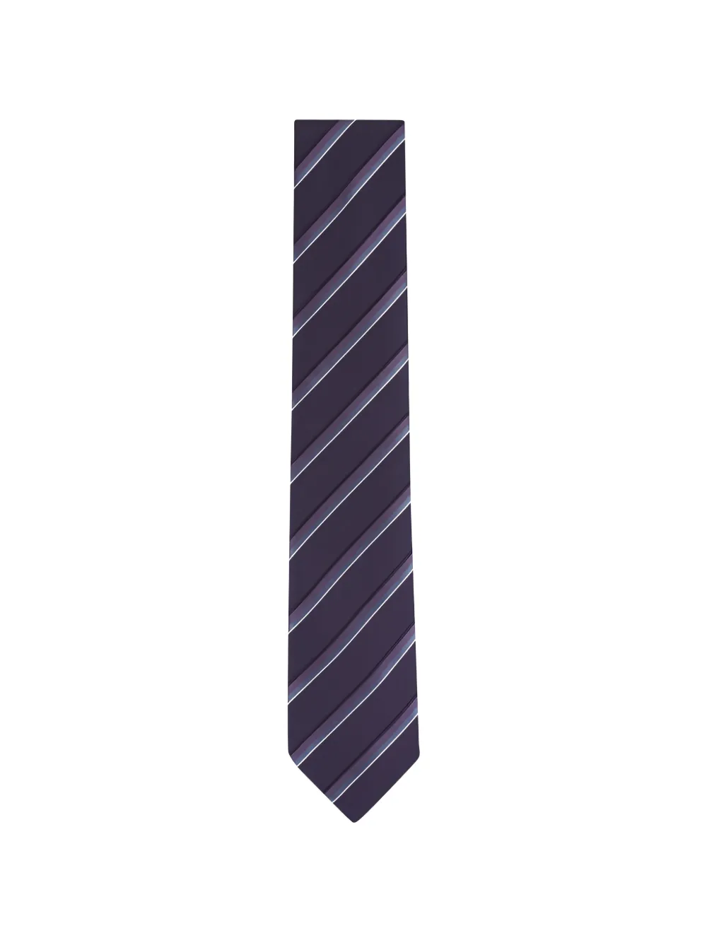 Canali striped silk tie - Viola