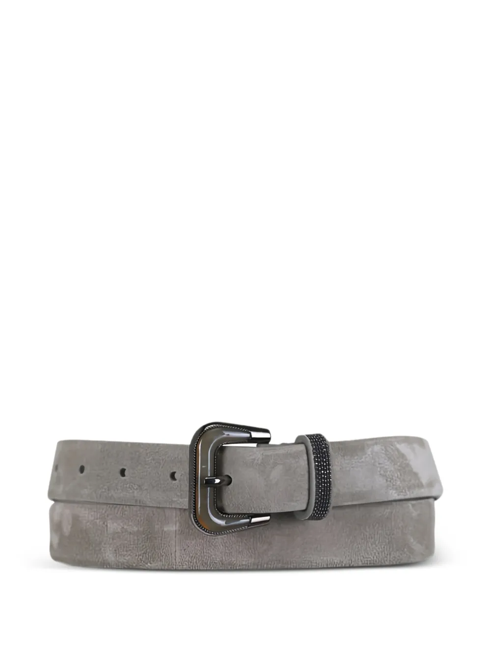 Brunello Cucinelli suede belt - Grey