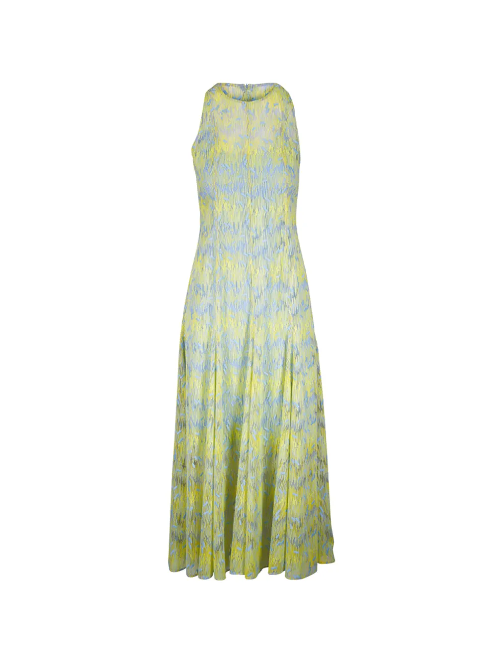 Akris Punto sleeveless print midi dress - Giallo