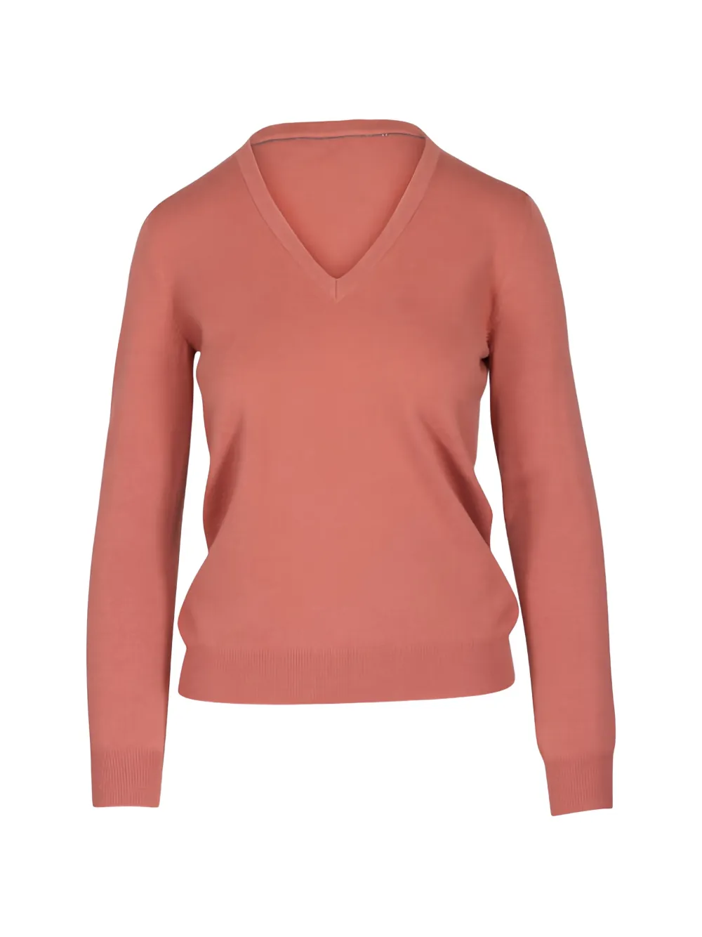Brunello Cucinelli V-neck sweater - Arancione