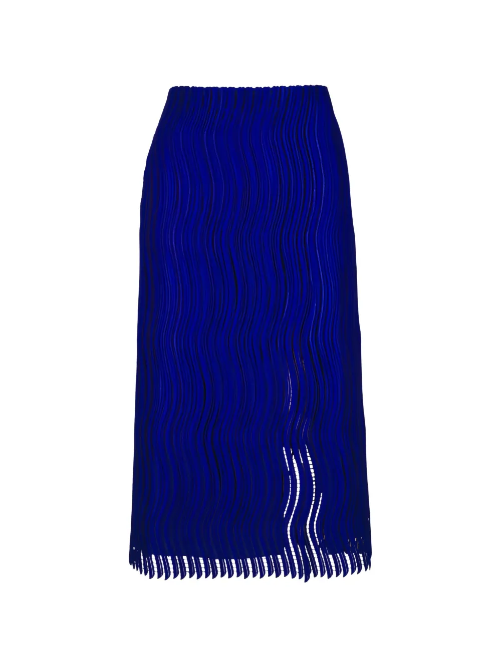 Akris fringed midi skirt - Blu