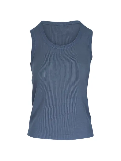 Kinross Cashmere ribbed tank top