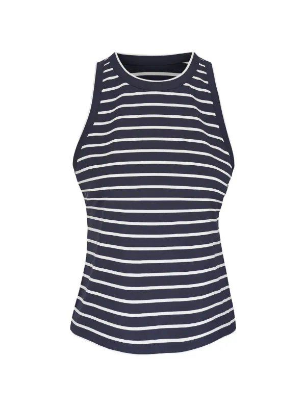 Lafayette 148 Striped Tank Top in Blue