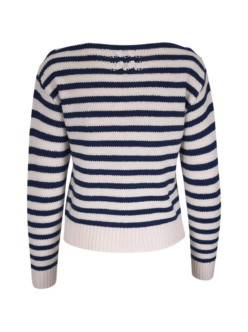  Nili Lotan Tandy Striped Button Sweater - Neutrals 