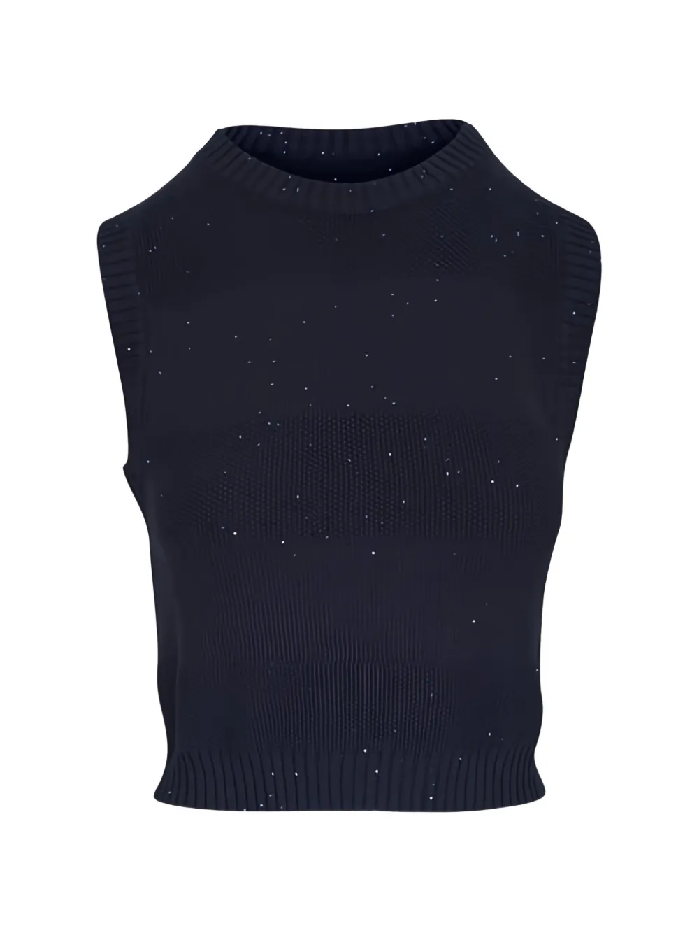 Brunello Cucinelli sleeveless knit tank top - Blue